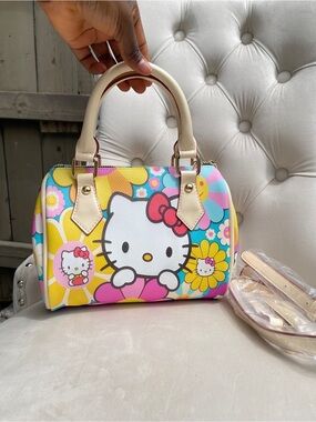 Cute  Multicolor Floral Dome Satchel Bag